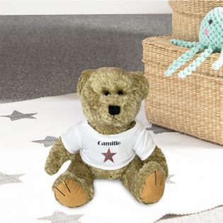 Peluche personnalisée animal pour bébé · A star is born | Ours