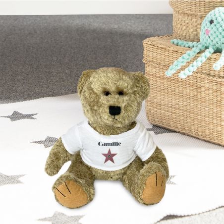 Peluche personnalisée animal pour bébé · A star is born | Ours