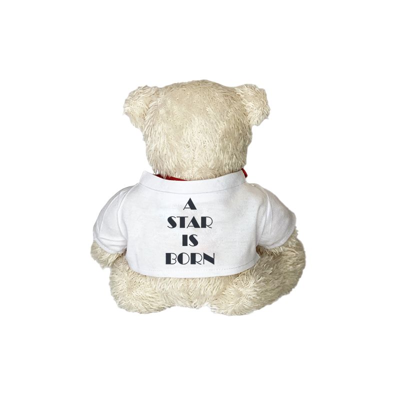 Peluche personnalisée animal pour bébé · A star is born | Ours Cœur