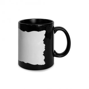 Mug en céramique noir avec cadre photo à personnaliser