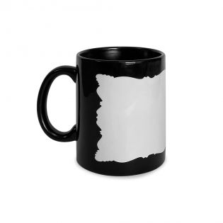 Mug en céramique noir avec cadre photo à personnaliser