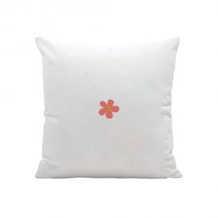 Coussin carré + garniture personnalisable avec prénoms · Le jardin de mon cœur · Cadeau décoratif anniversaire ou fête des mères