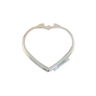 Miroir de poche cœur personnalisable avec Texte · Regarde comme tu es belle · Cadeau anniversaire ou fête des mères