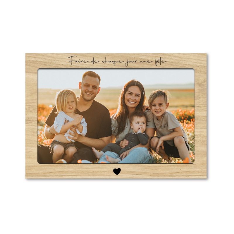 Giftove Cadeau Personnalisé Femme et Homme, Cadre Photo en Bois  Personnalisé avec photo texte,Idee Cadeau Couple,Anniversaire Original, Cadeau d'amour, Mariage, Photo Personnalisable 