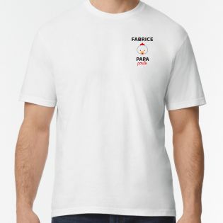 Tee-shirt Homme personnalisable · Papa Poule · Cadeau anniversaire papa ou fête des pères