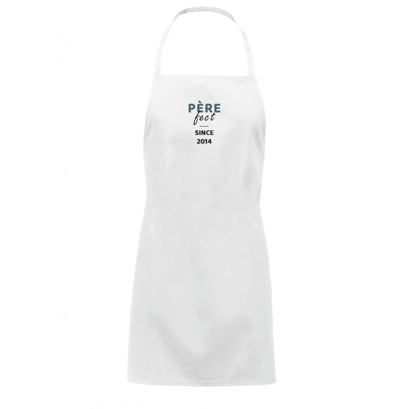 Tablier de cuisine réglable à broder · Père-fect · Cadeau anniversaire papa ou fête des pères