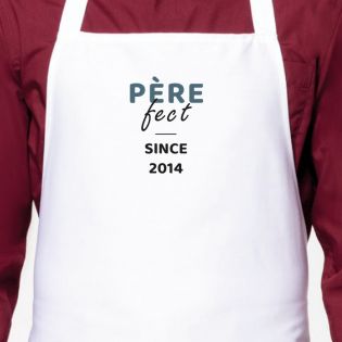 Tablier de cuisine réglable à broder · Père-fect · Cadeau anniversaire papa ou fête des pères