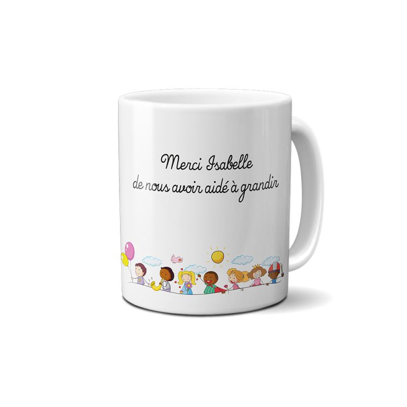 Mug Merci nounou"Merci de nous avoir fait grandir" Mug Merci nounou"Merci de nous avoir fait grandir"