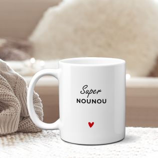 Mug blanc Super maîtresse  Cadeau personnalisé enseignante