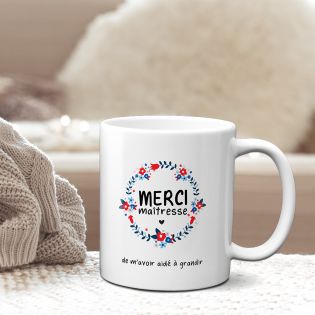 Tasse, Mug, Cadeau Maîtresse, Merci Nounou, Cadeau Nounou