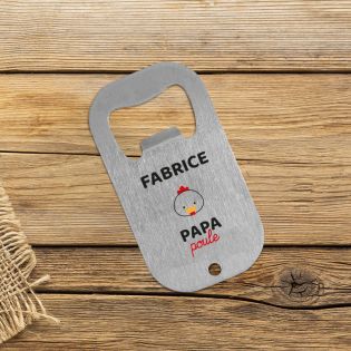 Porte clés personnalisé décapsuleur  Futur papa