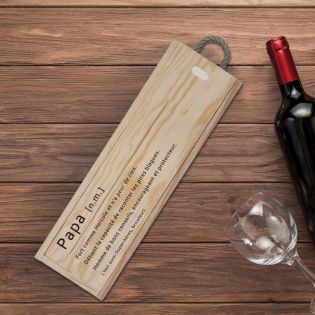 Caisse à vin en bois individuelle vide| Définition Papa