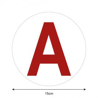 Disque A autocollant pour jeune conducteur · Accessoire voiture pour apprenti 
