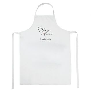 Tablier de Cuisine personnalisable · Modèle Mère-veilleuse · Cadeau anniversaire maman ou Fête des mères