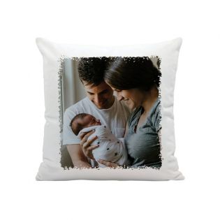 Coussin personnalisé blanc - Texte et/ou Photo | Carré 40 x 40 cm