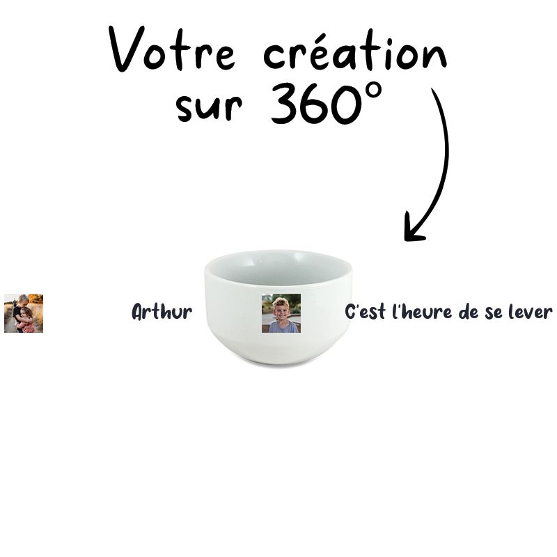 Bol Personnalisable Avec Prénom - Écologique Et Réutilisable - Fabrication Française
