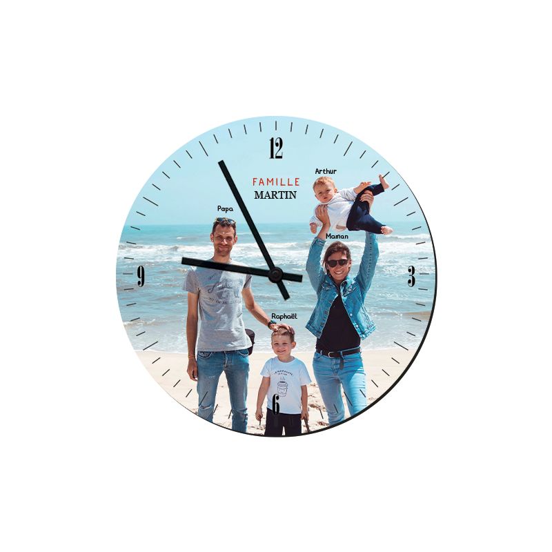 Horloge personnalisée | Ronde Ø 206 mm