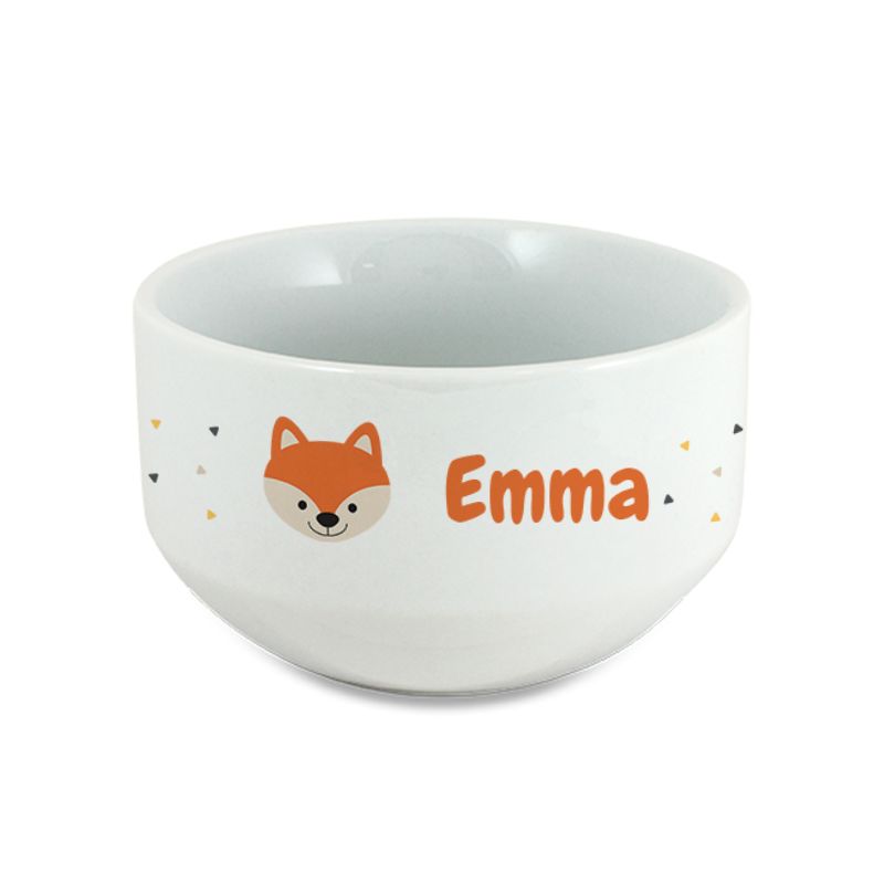 Bol petit déjeuner enfant personnalisable avec prénom et motif animal Bol petit déjeuner enfant personnalisable avec prénom et motif animal