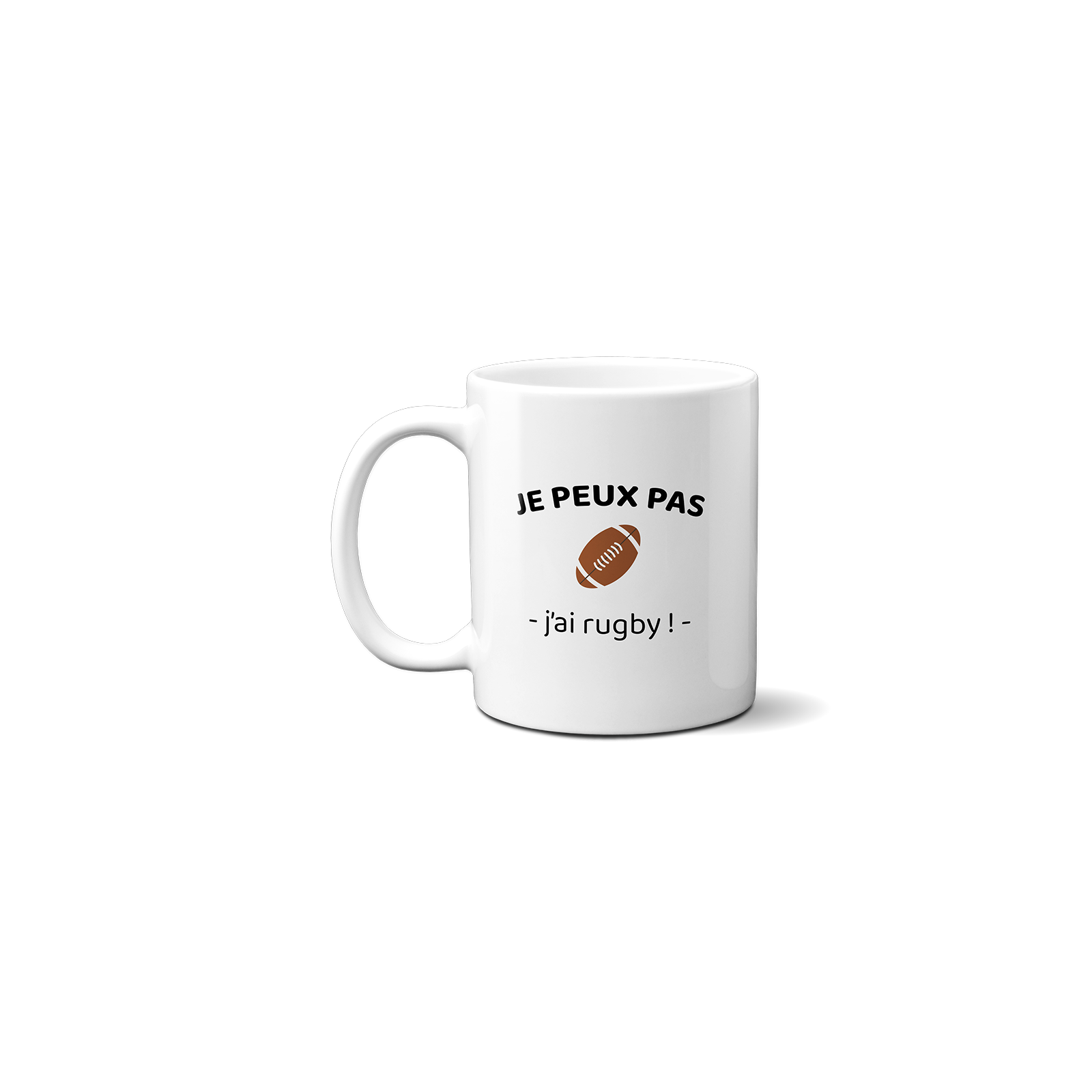 Pull Capuche Enfant "J'Peux Pas J'Ai Rugby" - Spreadshirt - Coton/Polyster - Humour Sport - Taille Enfant