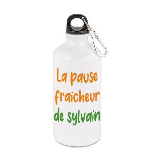 Gourde aluminium 50cl personnalisée | Pause Fraîcheur