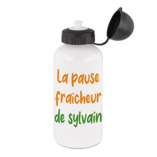 Gourde aluminium 50cl personnalisée | Pause Fraîcheur