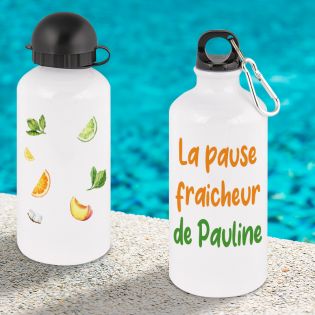 Gourde aluminium 50cl personnalisée | Pause Fraîcheur