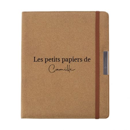 Porte-documents En Feutre A5 Personnalisable Avec Broderie De Nom – Idéal Pour Classeur, Bloc-notes, Cartes De Visite – Organiseur Pro, études Ou Bureau