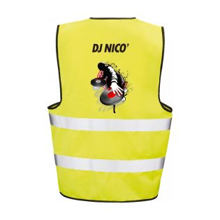 gilet jaune vélo personnalisé