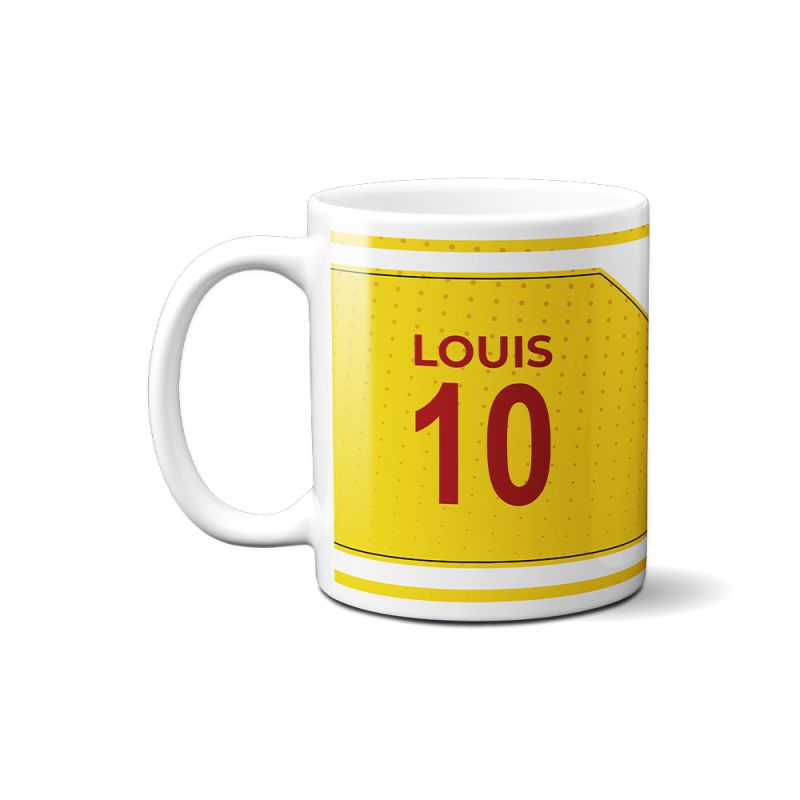 Mug club de football personnalisable avec prénom et numéro · Cadeau fan de foot · Lens Mug club de football personnalisable avec prénom et numéro · Cadeau fan de foot · Lens