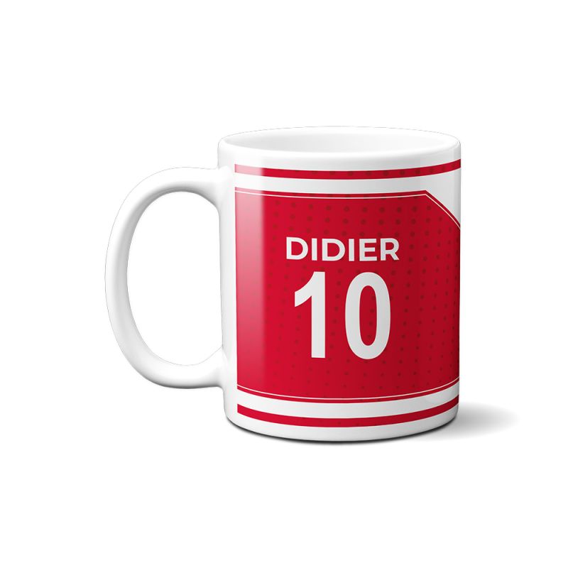 Mug club de football personnalisable avec prénom et numéro · Cadeau fan de foot · Monaco