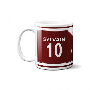 Mug club de football personnalisable avec prénom et numéro · Cadeau fan de foot · Metz