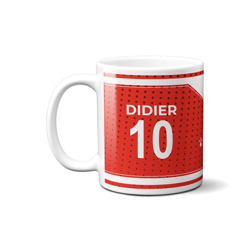 Mug club de football personnalisable avec prénom et numéro · Cadeau fan de foot · Rennes