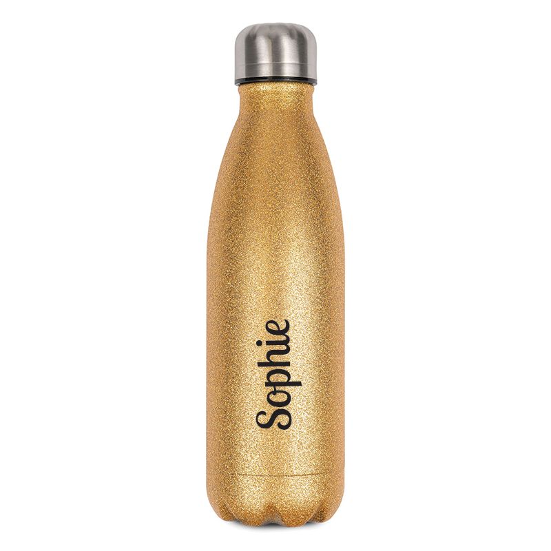 Bouteille isotherme personnalisable 50 cL | Or à paillettes Bouteille isotherme personnalisable 50 cL | Or à paillettes