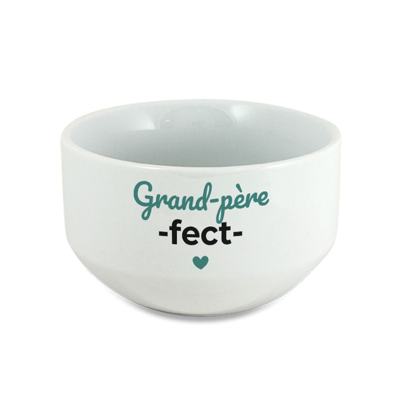 Bol petit déjeuner personnalisable Grand-père-fect · Idée cadeau personnalisé pour papy Bol petit déjeuner personnalisable Grand-père-fect · Idée cadeau personnalisé pour papy