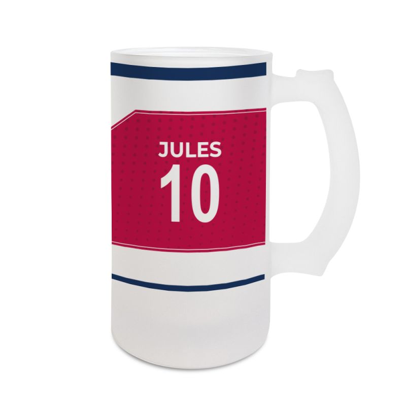 Chope de bière 50 cL club de football personnalisable avec prénom et numéro · Cadeau fan de foot · Clermont Chope de bière 50 cL club de football personnalisable avec prénom et numéro · Cadeau fan de foot · Clermont