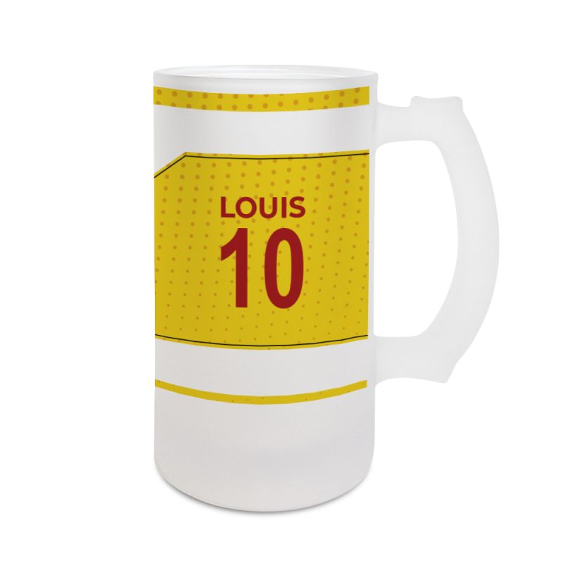 Chope de bière 50 cL club de football personnalisable avec prénom et numéro · Cadeau fan de foot · Lens Chope de bière 50 cL club de football personnalisable avec prénom et numéro · Cadeau fan de foot · Lens