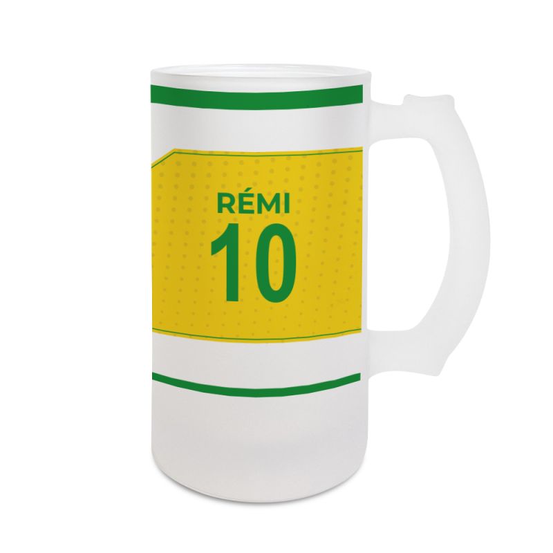 Chope de bière 50 cL club de football personnalisable avec prénom et numéro · Cadeau fan de foot · Nantes Chope de bière 50 cL club de football personnalisable avec prénom et numéro · Cadeau fan de foot · Nantes