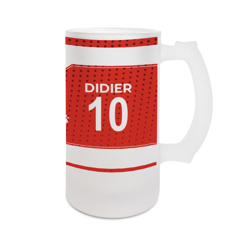 Chope de bière 50 cL club de football personnalisable avec prénom et numéro · Cadeau fan de foot · Rennes Chope de bière 50 cL club de football personnalisable avec prénom et numéro · Cadeau fan de foot · Rennes