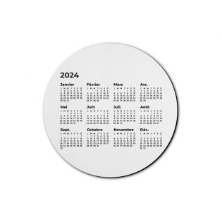 Tapis de souris rond personnalisé