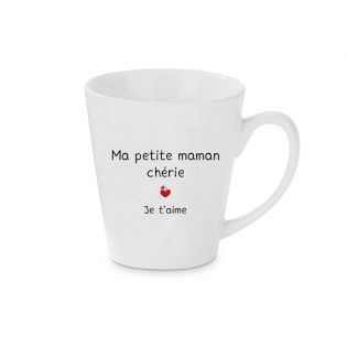 Petite tasse Conique personnalisée avec texte et photo
