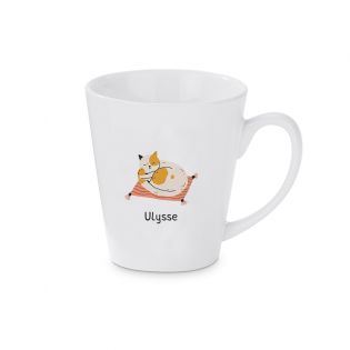 Petite tasse Conique personnalisée avec texte et photo