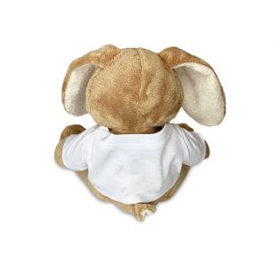 Peluche animal avec t-shirt personnalisable Prénom et Photo · Cadeau naissance bébé · Lapin