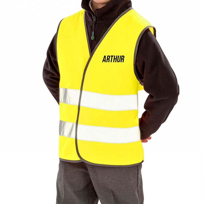 Gilet jaune de sécurité personnalisé | Enfant Gilet jaune de sécurité personnalisé | Enfant