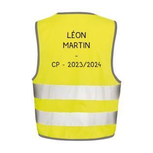 Gilet jaune de sécurité personnalisé | Enfant