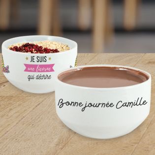 Personnalisé ce bol, parfait pour le petit déjeuner, avec le dessin de  votre enfant.