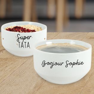 Bol Céramique Super Tata Personnalisé - Cadeau pour sa Tante