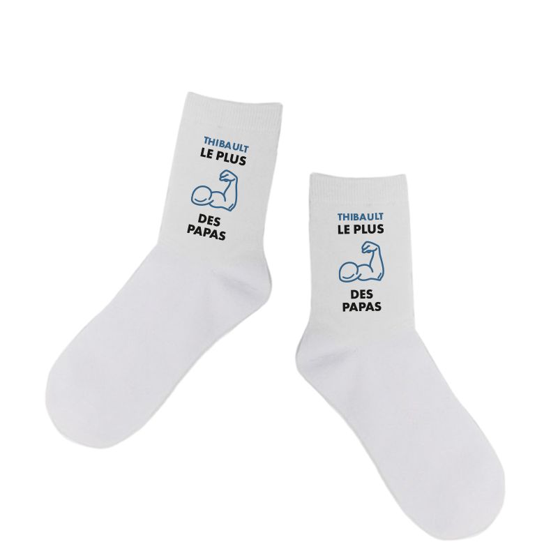 Chaussettes personnalisées Homme | Le plus fort des papas Chaussettes personnalisées Homme | Le plus fort des papas