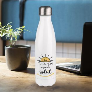 Gourde Mon Rayon de Soleil  Cadeau Personnalisé Chéri(e)