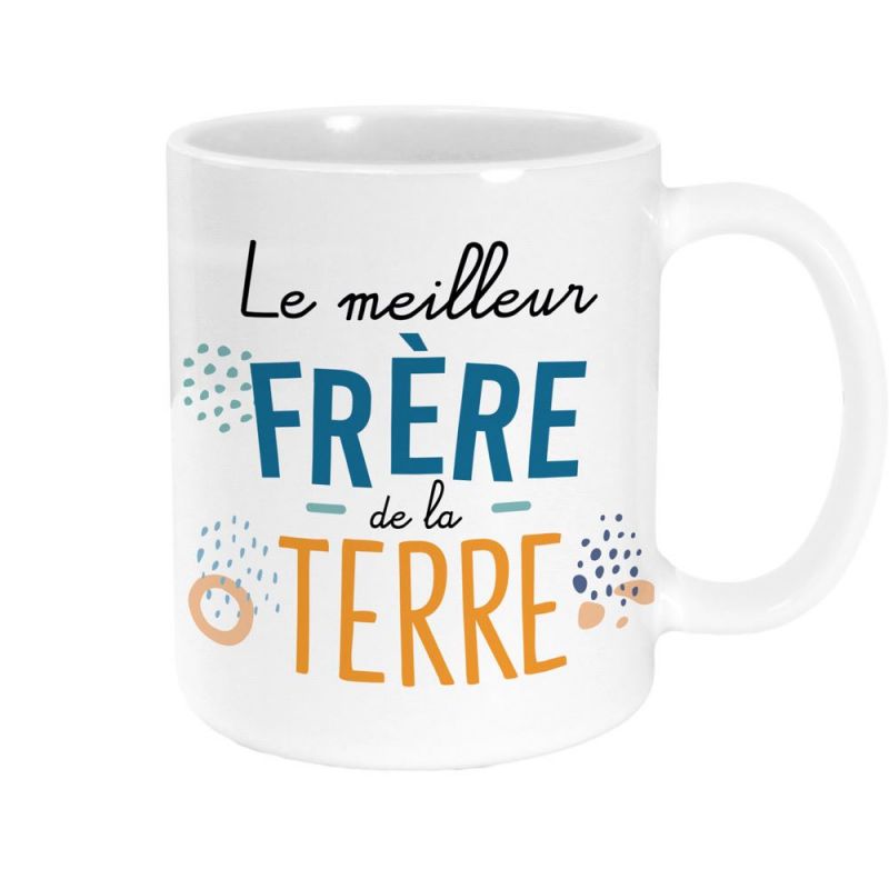 Mug en céramique Meilleur frère de la terre, 33 cl Mug en céramique Meilleur frère de la terre, 33 cl