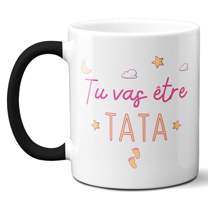 Mug Magique "tu vas être tata" - 33 cl, céramique - Imprimé en France Mug Magique "tu vas être tata" - 33 cl, céramique - Imprimé en France